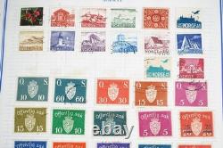Worldwide N-p Collection Of 1,925+ Stamps Mint & Used Stored In Album