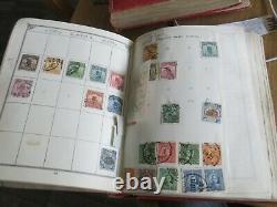 Worldwide Old Time Stamp Collection In Antique Lincoln Album Must See