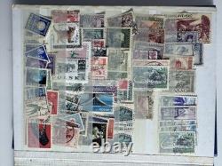 Worldwide Stamp Album Animals, Religion & Historic Figures, Estate Lot