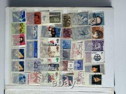 Worldwide Stamp Album Animals, Religion & Historic Figures, Estate Lot