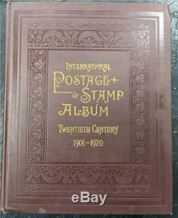 Worldwide Stamp Collecting Empty Album & Pages 1901-1920 Scott Internation Album