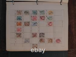Worldwide Stamp Collection Book Vintage 100 Year Old Stamps Excellent Condition