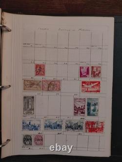 Worldwide Stamp Collection Book Vintage 100 Year Old Stamps Excellent Condition