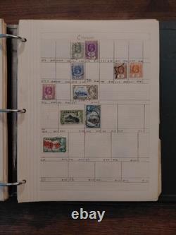 Worldwide Stamp Collection Book Vintage 100 Year Old Stamps Excellent Condition