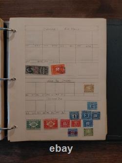 Worldwide Stamp Collection Book Vintage 100 Year Old Stamps Excellent Condition