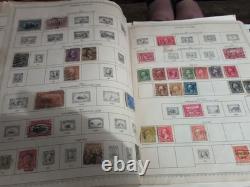 Worldwide Stamp Collection In 1958 Minkus Vintage Album. MAGNIFICENT 1800s Fwd