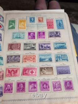 Worldwide Stamp Collection In 1958 Minkus Vintage Album. MAGNIFICENT 1800s Fwd