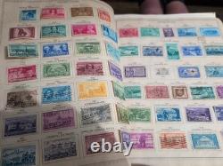 Worldwide Stamp Collection In 1958 Minkus Vintage Album. MAGNIFICENT 1800s Fwd