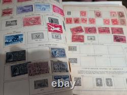 Worldwide Stamp Collection In 1958 Minkus Vintage Album. MAGNIFICENT 1800s Fwd