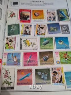 Worldwide Stamp Collection In 1958 Minkus Vintage Album. MAGNIFICENT 1800s Fwd