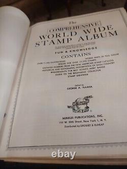 Worldwide Stamp Collection In 1958 Perfect Minkus Album. 1800s Forward. View