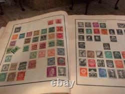 Worldwide Stamp Collection In Classic Modern 50's Album Filled With Philatelic +