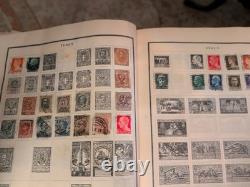 Worldwide Stamp Collection In Classic Modern 50's Album Filled With Philatelic +