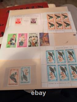 Worldwide Stamp Collection In Classic Modern 50's Album Filled With Philatelic +