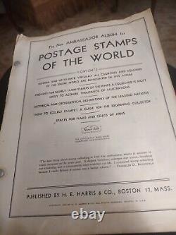 Worldwide Stamp Collection In HE Harris Ambassador Album Loaded With Great Ones