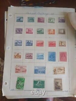 Worldwide Stamp Collection In Harris Traveler 1954 Album Loaded With Great Ones