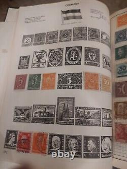 Worldwide Stamp Collection In Perfect 1935 Worldwide Album By Grossett & Dunlap