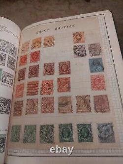 Worldwide Stamp Collection In Perfect 1935 Worldwide Album By Grossett & Dunlap