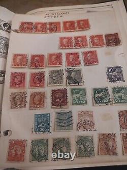 Worldwide Stamp Collection In Perfect 1935 Worldwide Album By Grossett & Dunlap