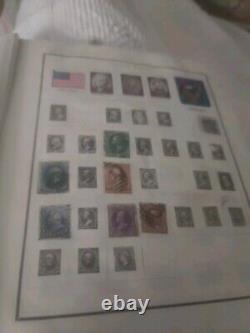 Worldwide Stamp Collection In Vintage 1944 Scott Modern Perfect Album. EXCITING