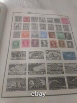 Worldwide Stamp Collection In Vintage 1944 Scott Modern Perfect Album. EXCITING