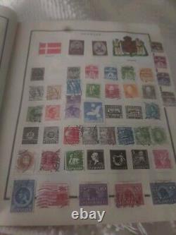 Worldwide Stamp Collection In Vintage 1944 Scott Modern Perfect Album. EXCITING