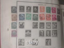 Worldwide Stamp Collection In Vintage 1944 Scott Modern Perfect Album. EXCITING