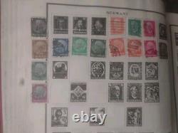 Worldwide Stamp Collection In Vintage 1944 Scott Modern Perfect Album. EXCITING