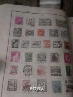 Worldwide Stamp Collection In Vintage 1944 Scott Modern Perfect Album. EXCITING