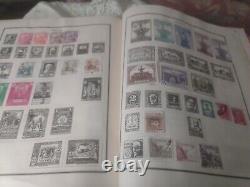 Worldwide Stamp Collection In Vintage 1944 Scott Modern Perfect Album. EXCITING