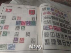 Worldwide Stamp Collection In Vintage 1944 Scott Modern Perfect Album. EXCITING