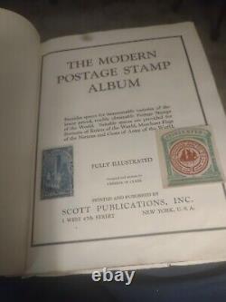 Worldwide Stamp Collection In Vintage Modern Postage Stamp Album 1800s Forward