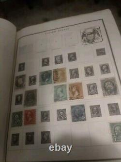 Worldwide Stamp Collection In Vintage Modern Postage Stamp Album 1800s Forward