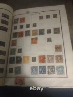 Worldwide Stamp Collection In Vintage Modern Postage Stamp Album 1800s Forward