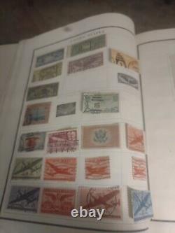 Worldwide Stamp Collection In Vintage Modern Postage Stamp Album 1800s Forward