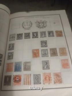 Worldwide Stamp Collection In Vintage Modern Postage Stamp Album 1800s Forward