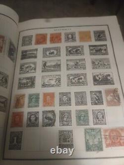 Worldwide Stamp Collection In Vintage Modern Postage Stamp Album 1800s Forward