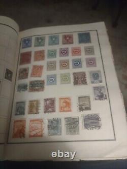 Worldwide Stamp Collection In Vintage Modern Postage Stamp Album 1800s Forward