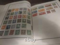 Worldwide Stamp Collection In Vintage Modern Postage Stamp Album 1800s Forward