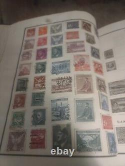 Worldwide Stamp Collection In Vintage Modern Postage Stamp Album 1800s Forward