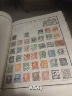 Worldwide Stamp Collection In Vintage Modern Postage Stamp Album 1800s Forward