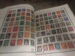 Worldwide Stamp Collection In Vintage Modern Postage Stamp Album 1800s Forward