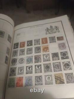 Worldwide Stamp Collection In Vintage Modern Postage Stamp Album 1800s Forward