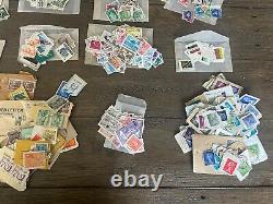 Worldwide Stamp Collection Thousands of Collectible Stamps Estate