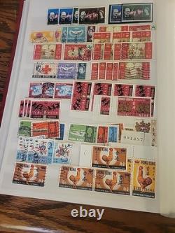 Worldwide Stamp Collection in Album Full of Stamps Mint & Used Royal Mail HK