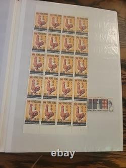 Worldwide Stamp Collection in Album Full of Stamps Mint & Used Royal Mail HK