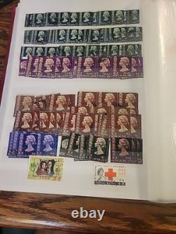 Worldwide Stamp Collection in Album Full of Stamps Mint & Used Royal Mail HK