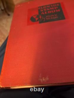 Worldwide Stamp Collection in Grosett And Dunlap 1934 Huge Old'Standard' Album