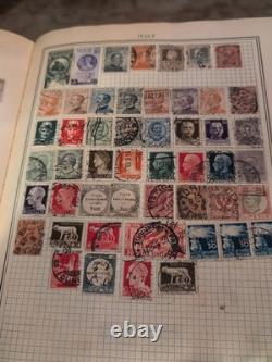 Worldwide Stamp Collection in Grosett And Dunlap 1934 Huge Old'Standard' Album