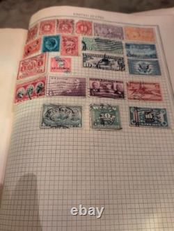 Worldwide Stamp Collection in Grosett And Dunlap 1934 Huge Old'Standard' Album